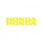 Stickerset Honda Word Yellow 12CM