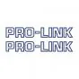 Stickerset Pro-Link Blue on Transparent 26CM