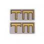 Stickerset Kreidler TM Gold on Silver 25X49MM