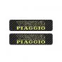 Tank stickers Vespa Piaggio Carbon/Yellow