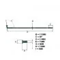 Spokes set Galvanized 2.9 X 135MM
