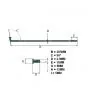 Spokes set Galvanized 2.9 X 205MM