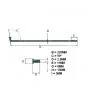 Spokes set Galvanized 2.9 X 220MM