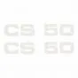 Stickerset Zundapp CS50 White - 2 Pieces