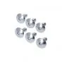 Bolts set M6X15 Aluminium Silver - 6 Pieces