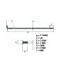 Spokes set Galvanized 2.9 X 170MM