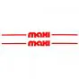 Stickerset Maxi Side panel Red 235X20MM