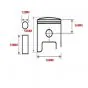 Piston 38.98MM Zundapp L-Ring