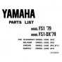 Parts Catalog Yamaha - Various types