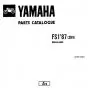 Parts Catalog Yamaha - Various types