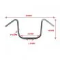 Handlebar Apehanger Chopper wide Chrome 300MM