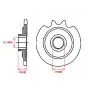 Front Sprocket Zundapp 4/5G 14 Teeth A-Quality