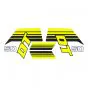 Stickerset Yamaha DT50 Yellow/Black 1981