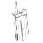 Spring Front fork Kreidler MP9 Original