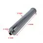 Exhaust Silencer Chrome Uni Glass wool damped DIY