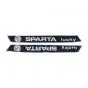 Tank stickers Sparta Lucky Black/Chrome