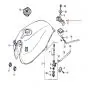 Tank Rubber Honda MBX/NSR Rearside