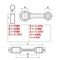 Connection Rod Honda MTX/MBX/NSR50 Top Racing