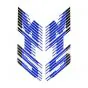 Stickerset Tank Honda MT5 88/89 Blue/White