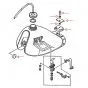 Mounting set Fuel tank Yamaha DT50MX