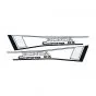 Stickerset Tank Honda Camino DX Black/White