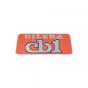 Sticker Logo Gilera CB1 Orange/Silver