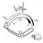 Washer Kreidler for Rear Carrier Egg-tank / Front Fender Mustang