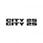 Stickerset City 25 Side panel Black 165X25MM