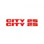 Stickerset City 25 Side panel Red 165X25MM