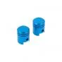 Air valve caps Model Piston Blue
