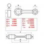 Connecting rod Honda MBX8/MTX8 Pro-X