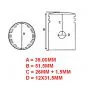 Piston 39.00MM (G) Barikit Zundapp Double Block Ring