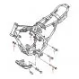Bolts set Engine mounting Yamaha DT50/80MX