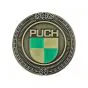 Emblem Sticker Puch Logo Metal Gold/Green 47MM
