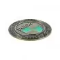 Emblem Sticker Puch Logo Metal Gold/Green 47MM