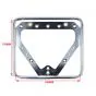 License plate holder RETRO Chrome