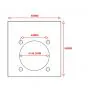 Filler Plate / Spacer Puch Maxi E50 Blind 1.0MM 