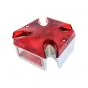 Taillight Maltese Cross Big Chrome Metal