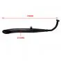 Exhaust Tomos A3/A35 Slash-Cut Black