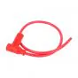 Sparkplug cable + cap 50CM Red/Red