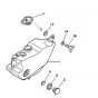 Nut behind Oil Tank Yamaha DT50MX