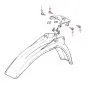 Flange screw Frame Original Honda M6X10