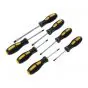 Screwdriver set 7 Pieces Black/Yellow