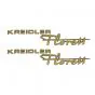Kreidler Florett Stickerset Gold 135X30MM 2 Parts 