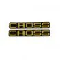 Stickerset Kreidler Cross Gold - 2 pieces