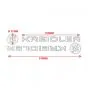 Tank stickerset Kreidler + Logo White/Black
