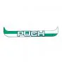 Sticker License plate holder Wide Puch Silver