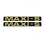 Stickerset Maxi-S Black/Gold 172X23MM