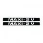 Stickerset Maxi - 2 V Black/White 225X22MM