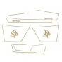 Stickerset Lines Puch Monza SDP Gold